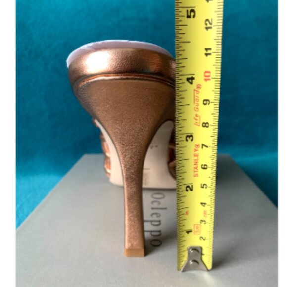 NIB Dee Ocleppo Leather Metallic Copper Caged Mule Sandals Belize 8.5 MSRP $375 - Picture 14 of 16